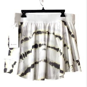 lululemon athletica White and Black Mini Skirt